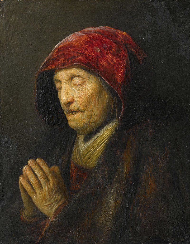 Rembrandt Harmensz. van Rijn (1606–1669), Old Woman Praying